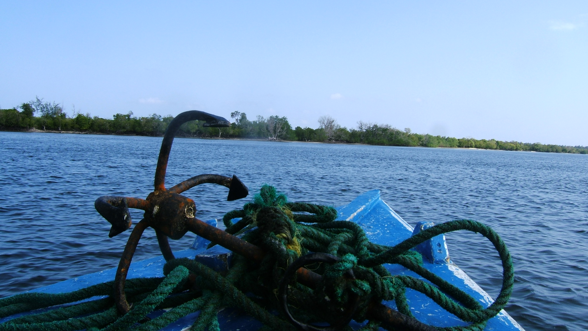 Boating on Mida creek.JPG