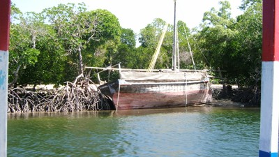 Traditional dhow, Mida creek.JPG